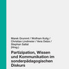 Buchcover mit den Namen der Herausgeber*innen Marek Grummt, Wolfram Kulig, Christian Lindmeier, Vera Oelze und Stephan Sallat, dem Titel Partizipation, Wissen und Kommunikation im sonderpädagogischen Diskurs sowie dem Logo des Klinkhardt-Verlags.