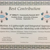 Best paper awards certificate