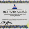 Best paper awards certificate