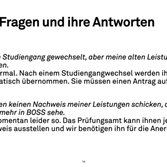 Häufige Fragen und ihre Antworten