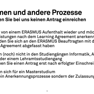 Ausnahmen und andere Prozesse