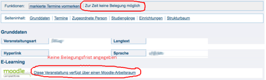 Foto von Moodle-Anmeldeportal