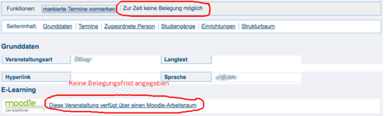 Foto von Moodle-Anmeldeportal