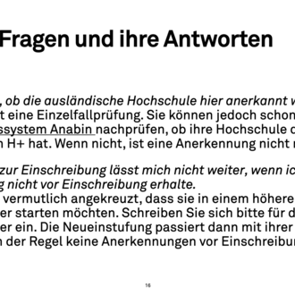 Häufige Fragen und ihre Antworten