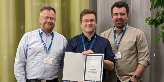 Das Bild zeigt den Preisträger Maximilian Krebs