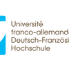 Blau-Gelb-Weißes Logo der Deutsch-Französischen Hochschule