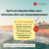 Hier sieht man ein Poster von IEC, auf dem verschiedene Termine für Online Info Events stehen. 