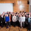 Group photo with the rector of the TU Dortmund in the middle