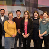 A photo of seven of the ten funded scientists and Dr. Peters.