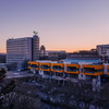 A photo of the sunset over the North Campus