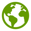 green icon of the earth